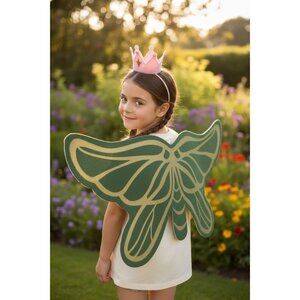 Set of 3 Dragonfly Dress-Up Wings For Kids, Green & Yellow, 3+ Years, 1 Pair
